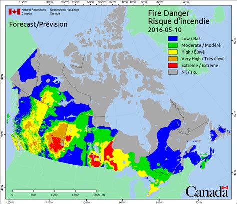 Active Forest Fire Map Canada - United States Map