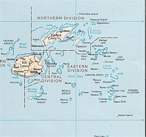 Turtle Island Fiji Map