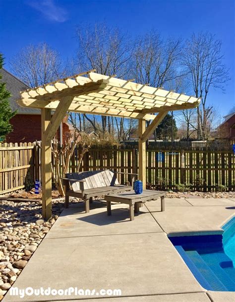 DIY 2 Post Pergola | MyOutdoorPlans