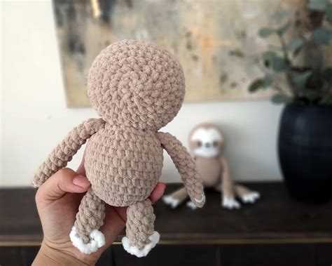 Crochet Sloth Plush AMIGURUMI PATTERN | Etsy