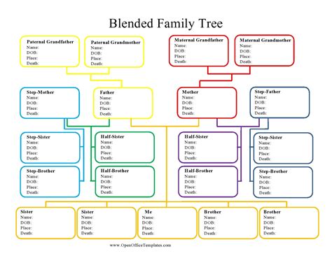 Large Genealogy Family Tree Chart