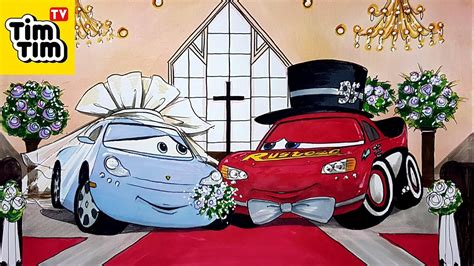 Cars Lightning McQueen And Sally Kiss