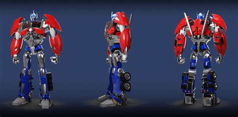 Optimus Prime Transformers Prime Rig - 3D Model by billnguyen1411