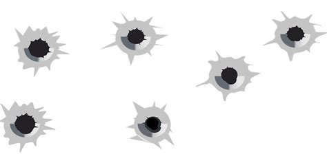 Download Bullet Holes, Gun Shots, Holes. Royalty-Free Vector Graphic - Pixabay