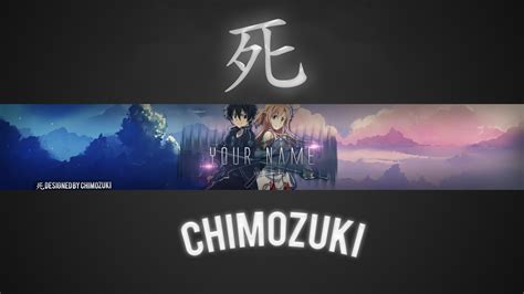 FREE Anime YouTube Banner #1 ~by Chimozuki by Chimozuki on DeviantArt