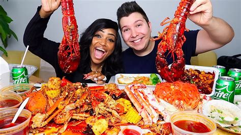 GIANT KING CRAB LEGS SEAFOOD BOIL MUKBANG LOBSTER SEAFOOD, 50% OFF