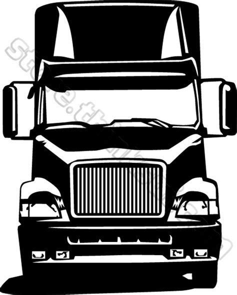 Tractor Trailer Vector at GetDrawings | Free download