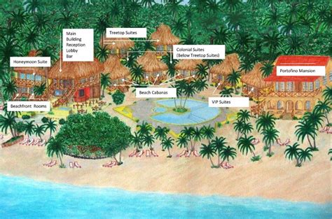 Resort Map | Portofino Beach Resort | Belize