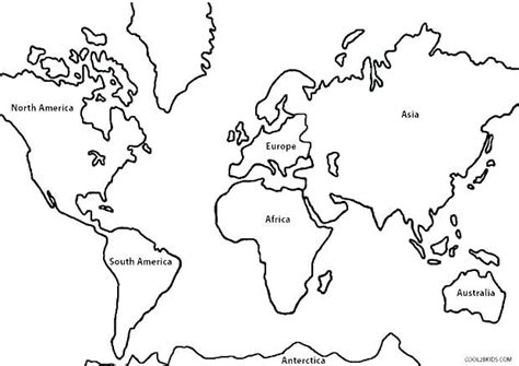 continents coloring page world map coloring world map continents coloring page world map world ...