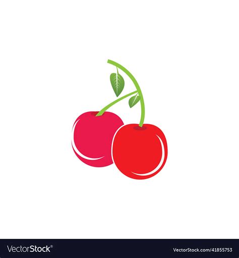 Cherry logo Royalty Free Vector Image - VectorStock