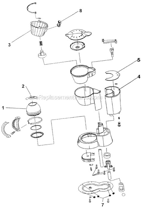 Mr. Coffee SP4 Parts List and Diagram : eReplacementParts.com