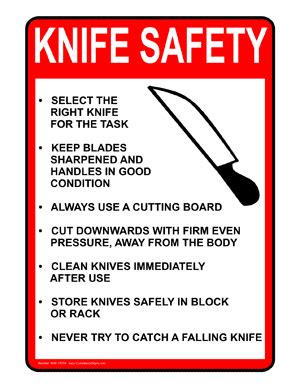 iFoodS - Initiative for Food Safety: Handling Knives from A - J. Safety First!