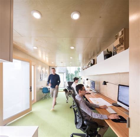 An Architect's Backyard Office Inside A Reclaimed Shipping Container