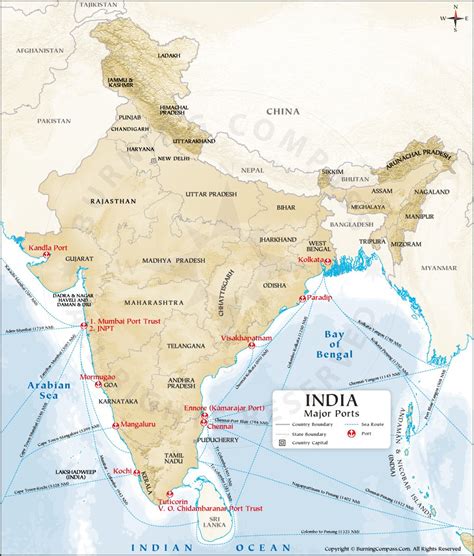 Major Sea Ports Map In Ports In India Geography Map India Map | sexiezpix Web Porn