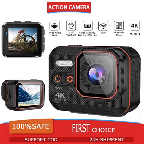 360 Go Pro Action Camera Motorcycle 4K HD Underwater Video Recording Wifi Waterproof Sports ...