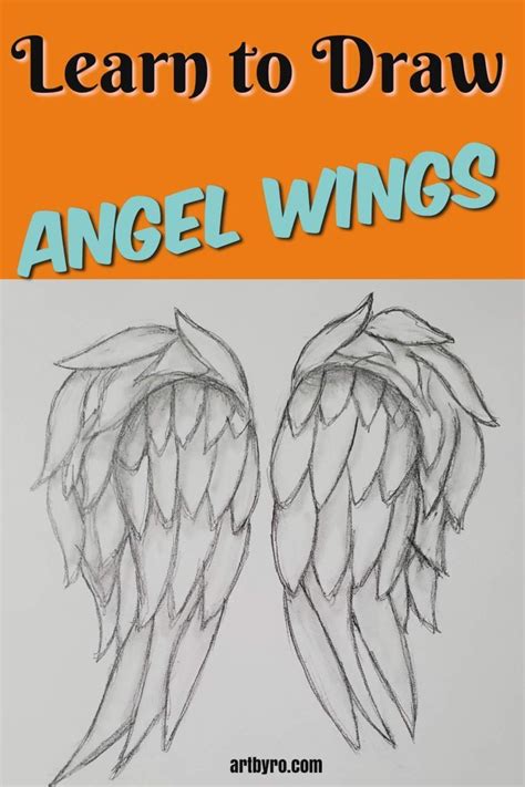 Learn to Draw Angel Wings - Easy Drawings for Beginners | Easy drawings ...