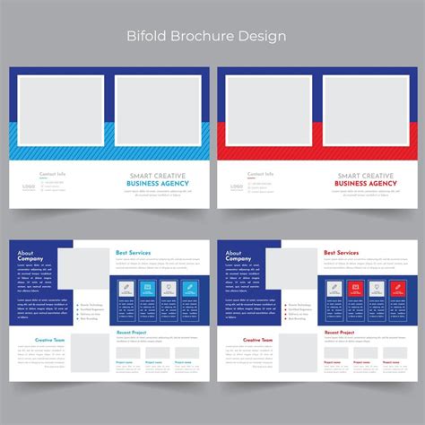 Bifold Brochure Template 13740097 Vector Art at Vecteezy