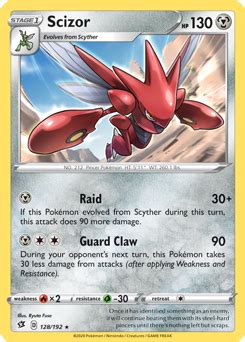 Pokemon Scizor Card