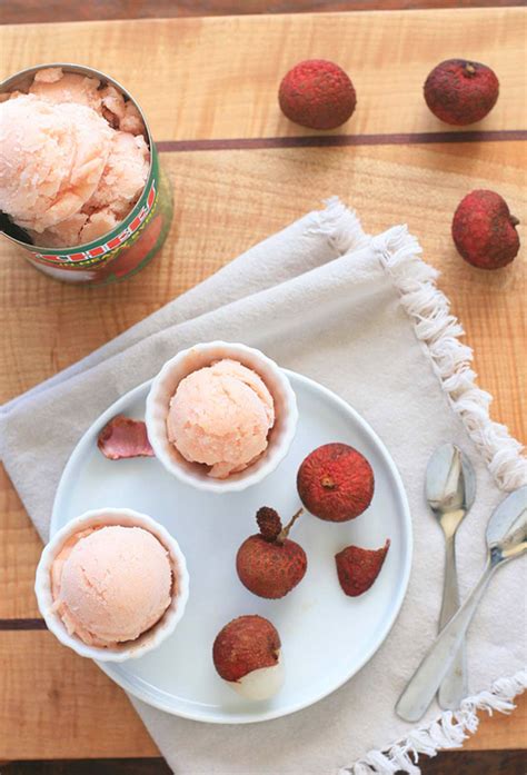 Lychee or Rambutan Sorbet - Girl Cooks World