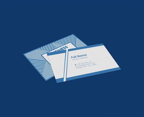 Premium PSD | Vertical business card mockup