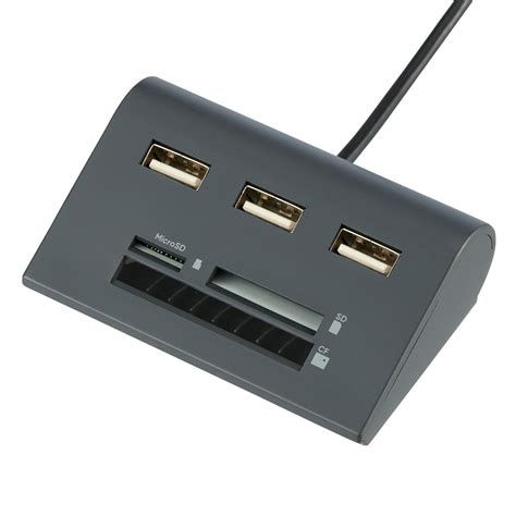 onn. Multi-Port USB Hub with SD, Micro SD and Compact Flash Card Reader ...