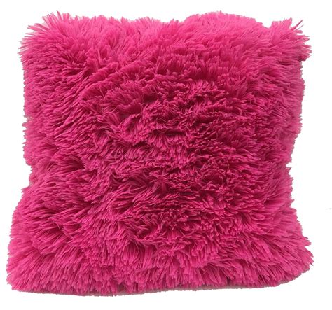 1 PC Kelly Cushion shaggy Plush Faux Fur Decorative Throw Pillow Cover Velvety Fluffy Soft ...