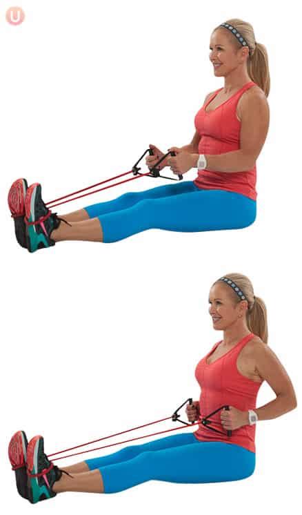 How To Do A Resistance Band Row - Get Healthy U