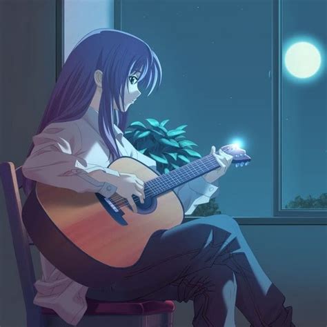 аниме / anime | Anime musica, Chicas tocando guitarra