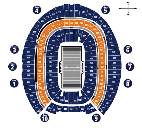 Broncos Stadium Seating Chart Denver | Cabinets Matttroy