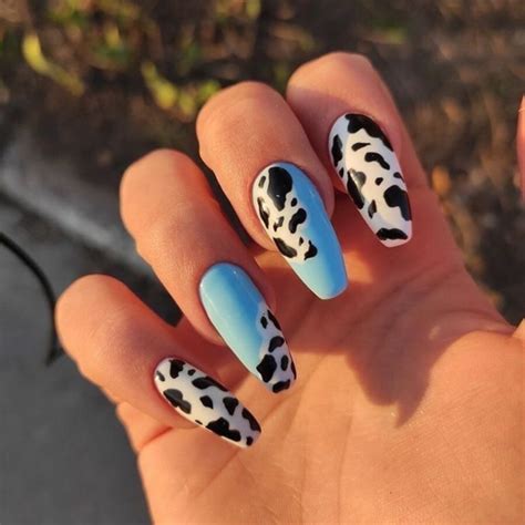 35 Cute Cow Print Nail Designs You Will Adore