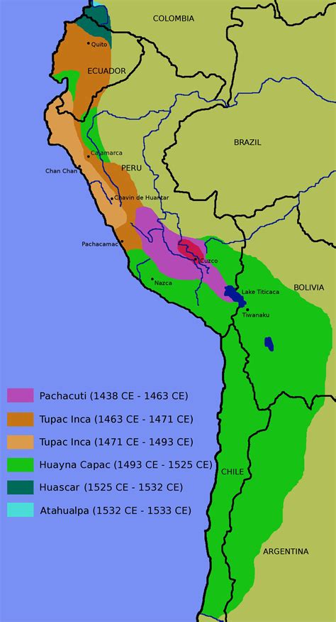 Map of the inca Empire (Illustration) - World History Encyclopedia