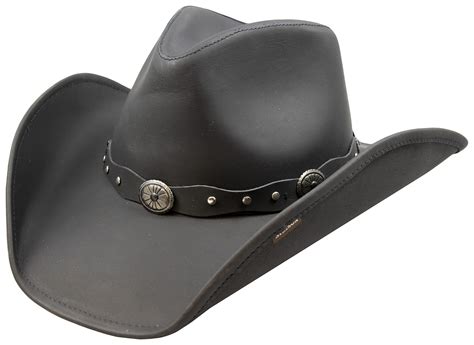 Stetson Roxbury Black Distressed Shapeable Leather Cowboy Western Hat - X-Large - Walmart.com