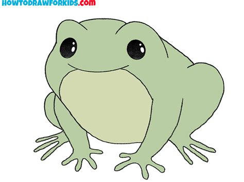 How to Draw a Cartoon Frog - Easy Drawing Tutorial For Kids