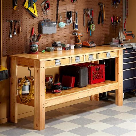 Simple Workbench Plans | Bancadas de trabalho garagem, Planos de bancada, Bancadas de ferramentas