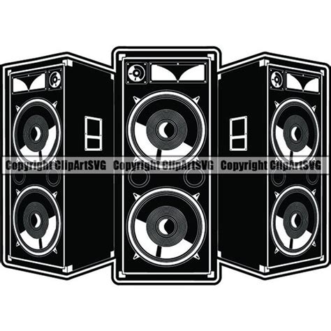 Audio Speaker 1 Music Listening DJ Disc Jockey Equipment Sound Stereo ...