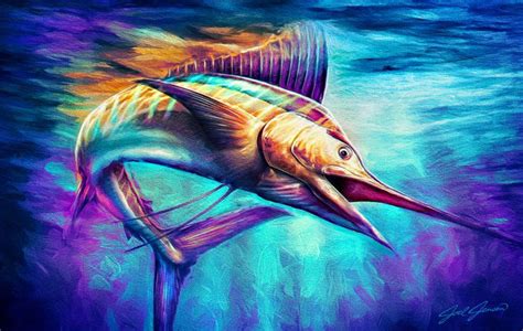 Color Marlin on Behance | Fish art, Fish illustration, Fish drawings