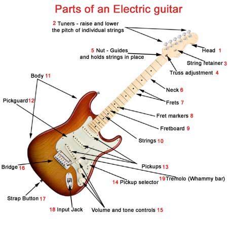 Parts of an electric guitar - What makes a electric guitar unique.