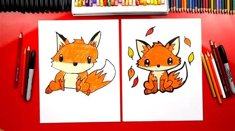 How To Draw A Cute Fox - Art For Kids Hub