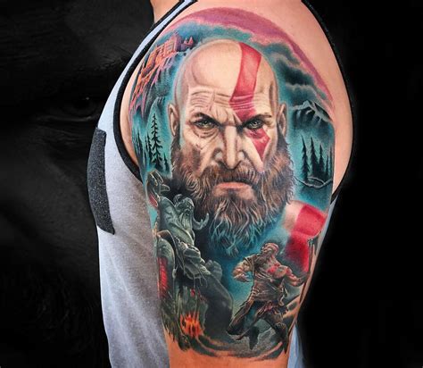 Kratos tattoo by Marc Durrant | Photo 28129