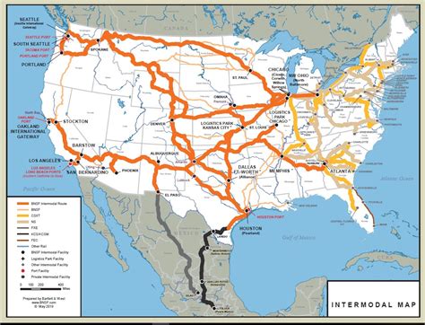 BNSF Railroad System Map