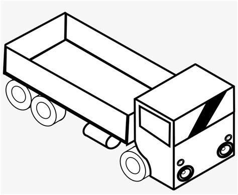 Dump Truck Clipart Black And White