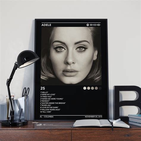 Adele 25 Album Cover Poster Adele Poster Print Poster - Etsy