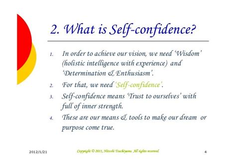 Hope & Self-confidence (English)