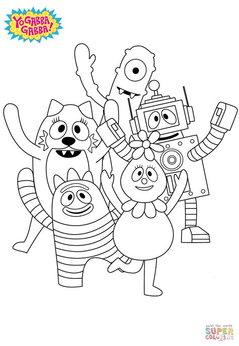 Yo Gabba Gabba! coloring page | Free Printable Coloring Pages