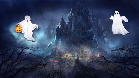 Halloween Ghost Desktop Wallpapers - Top Free Halloween Ghost Desktop Backgrounds - WallpaperAccess