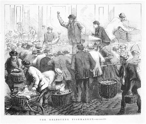 The Melbourne Fishmarket free public domain image | Look and Learn