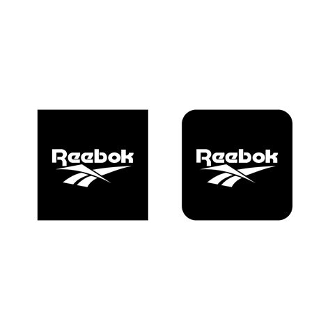 Reebok logo black and white PNG 24555189 PNG