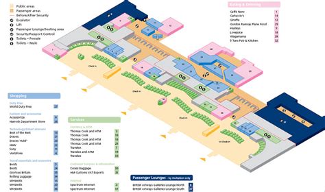 Heathrow Airport Terminal 5 map layout