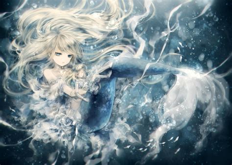 Blue Anime Mermaid - Meerjungfrauen Foto (39915787) - Fanpop