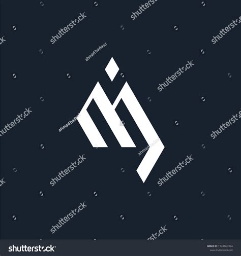 Mj Logo Vector Design Modern Stock Vector (Royalty Free) 1724860384